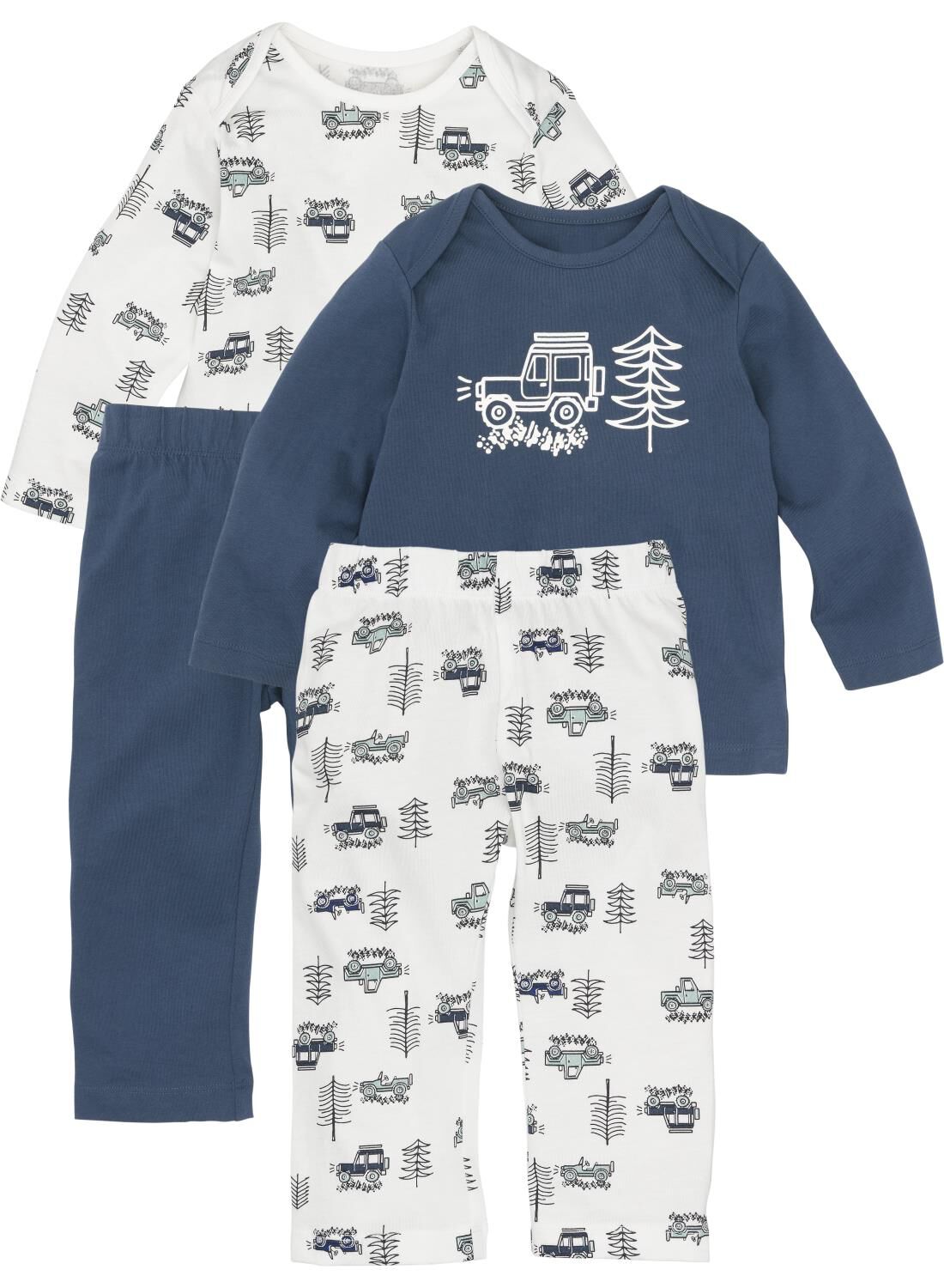 2-pak Baby Pyjama's Blauw