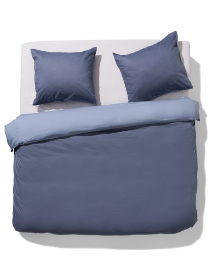 dekbedovertrek 240x200/220 katoen lyocell blauw - 5770049 - HEMA