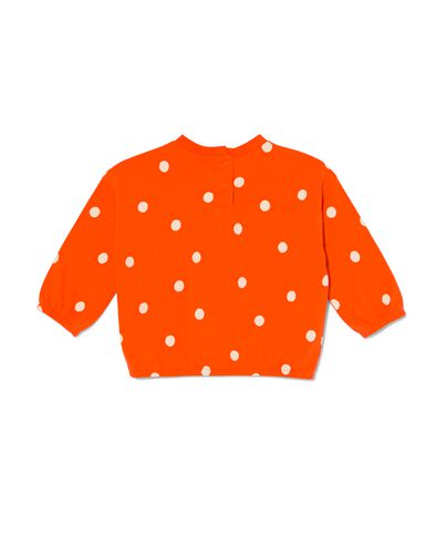 baby sweater stippen oranje 68 - 33002452 - HEMA
