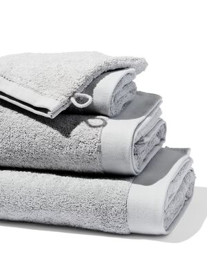 handdoek - 50 x 100 - hotel extra zacht - lichtgrijs lichtgrijs handdoek 50 x 100 - 5240071 - HEMA