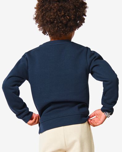 kinder sweater bonvoyage donkerblauw 122/128 - 30770851 - HEMA