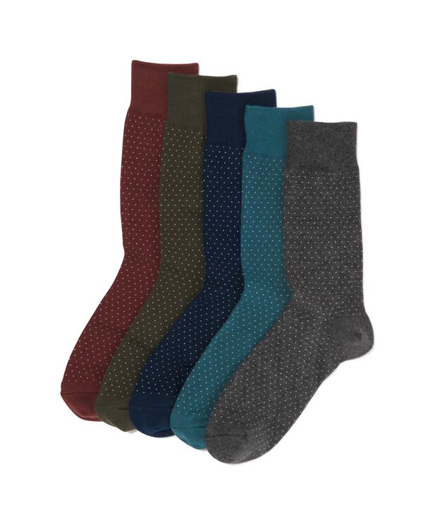 heren sokken met katoen - 5 paar multi multi - 4130720MULTI - HEMA