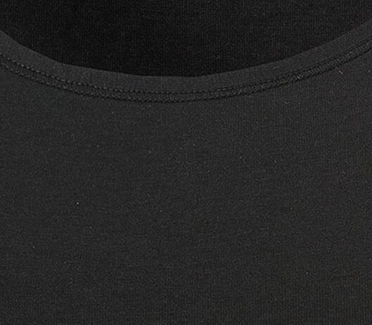 dameshemd real lasting cotton zwart - 1000001957 - HEMA