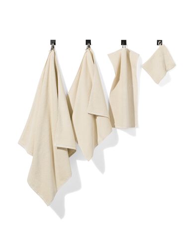 tweedekans handdoek recycled katoen 70x140 ecru ecru handdoek 70 x 140 - 5250365 - HEMA
