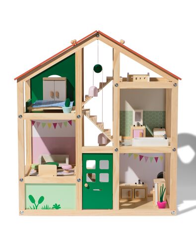 Houten poppenhuis - HEMA - Houten speelgoed