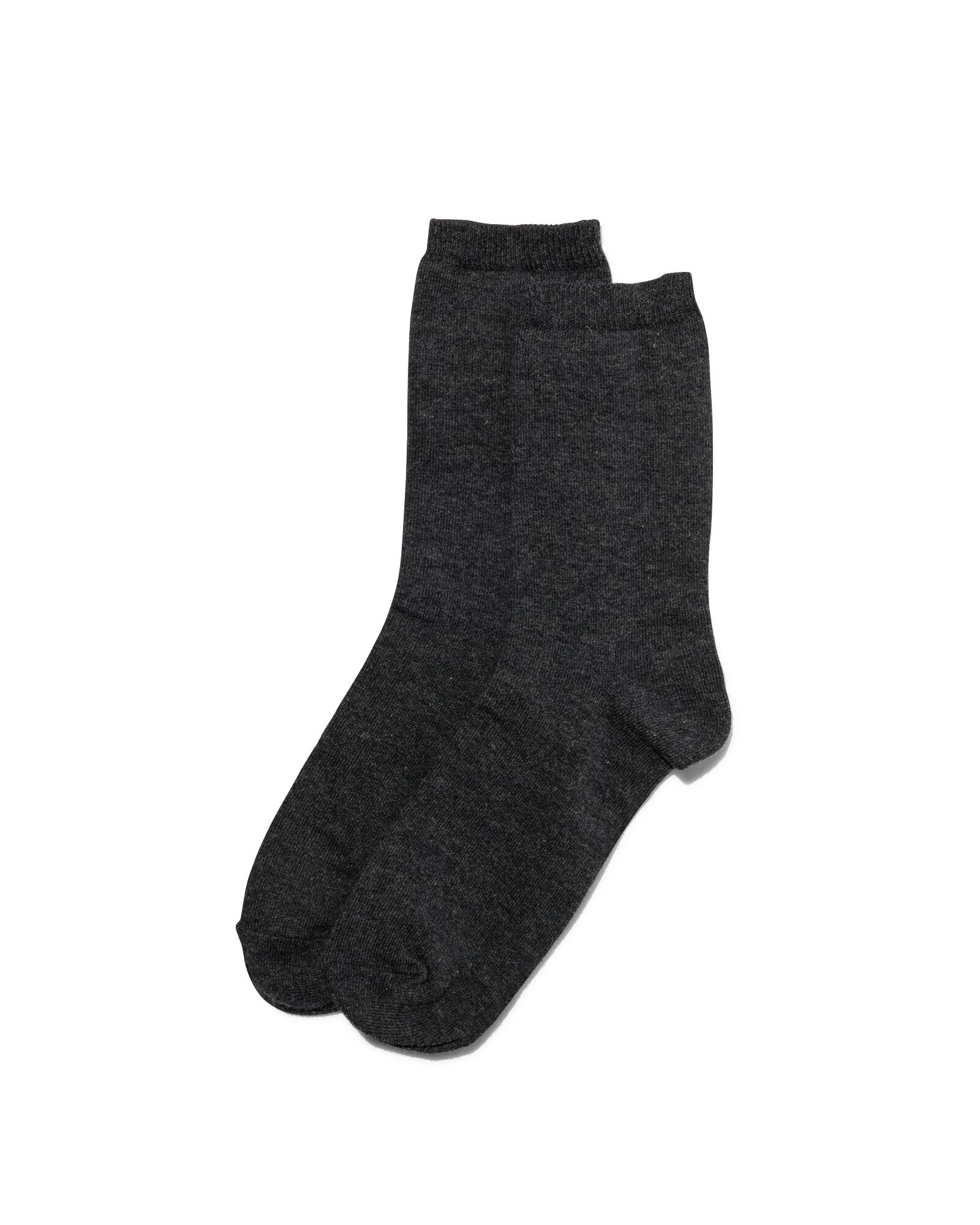 sokken met wol - 2 paar grijs grijs - 1000017156 - HEMA