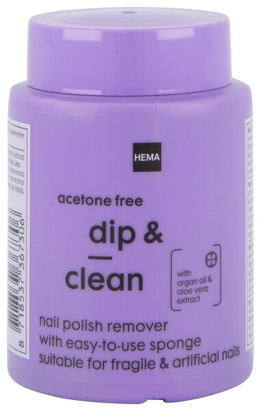 nailpolish remover dip & clean - 75 ml - 11243085 - HEMA