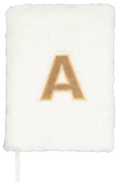 notitieboek A5 fluffy letter A - 61120128 - HEMA