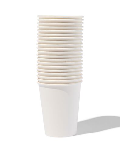 papieren bekers 250ml wit - 20 stuks - 14280206 - HEMA