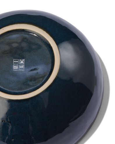 schaal Ø26cm Porto reactief glazuur donkerblauw - 9602222 - HEMA