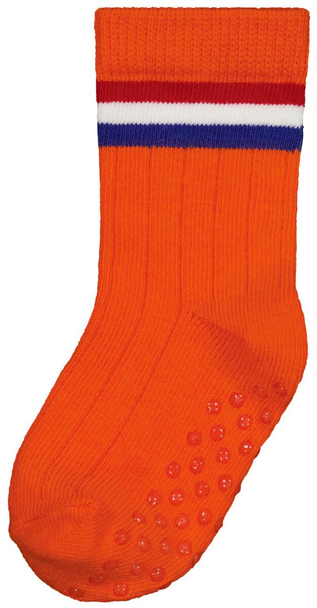 baby sokken rib WK oranje oranje - 1000029306 - HEMA