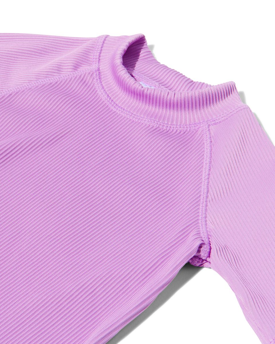 kinder UV zwemshirt met UPF 50+ paars paars - 1000030491 - HEMA