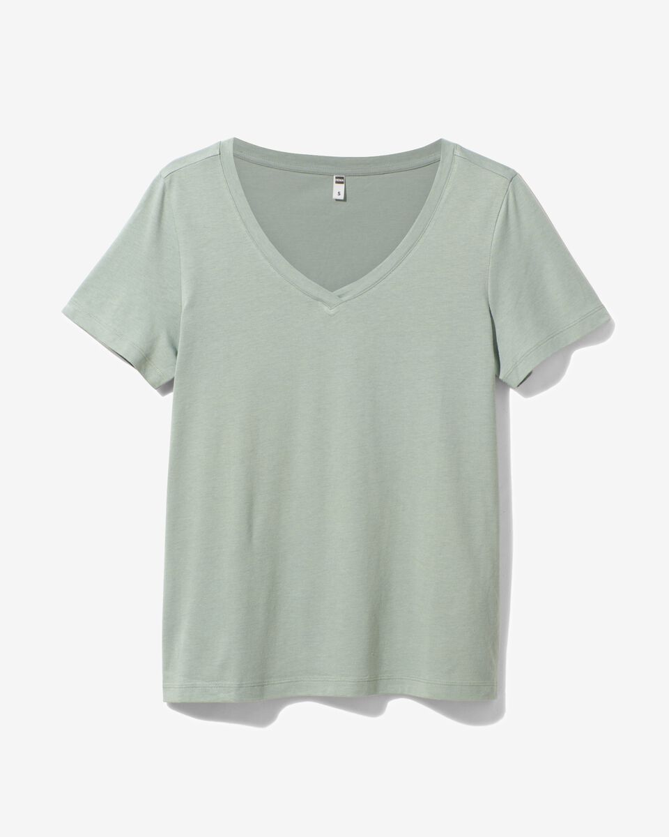 dames t-shirt Danila groen groen - 1000031181 - HEMA