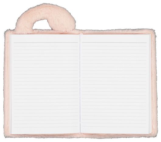 notitieboek gelinieerd fluffy flamingo - 14590235 - HEMA