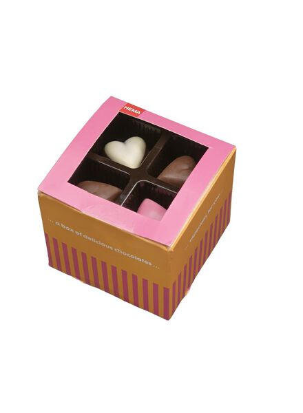 gevulde chocolade hartjes - 10330114 - HEMA