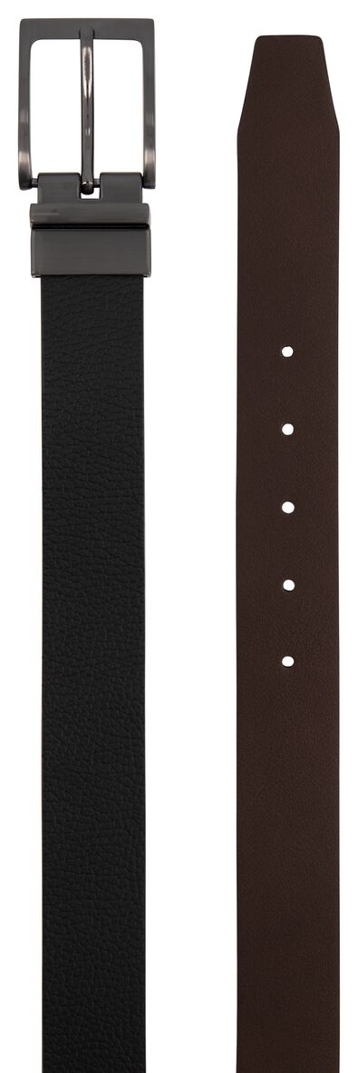 herenriem omkeerbaar 3.5cm zwart zwart - 1000000714 - HEMA