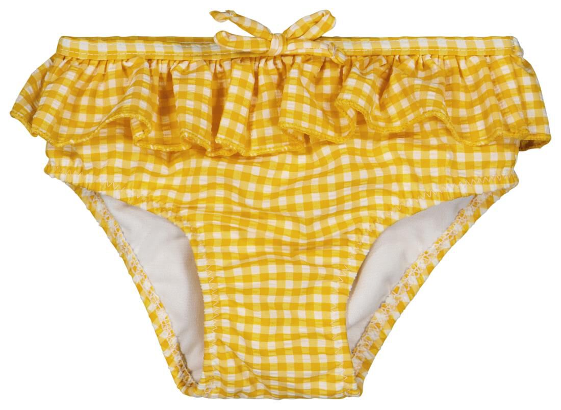 HEMA Baby Bikinibroekje Ruiten Geel (geel)