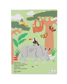 kleurboek wilde dieren A4 - 15910205 - HEMA