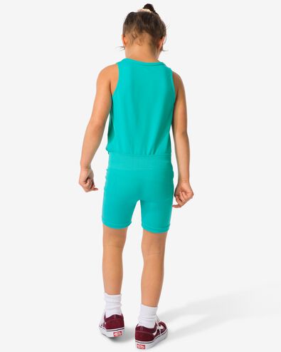 kinder korte sportlegging naadloos turquoise turquoise - 36030202TURQUOISE - HEMA