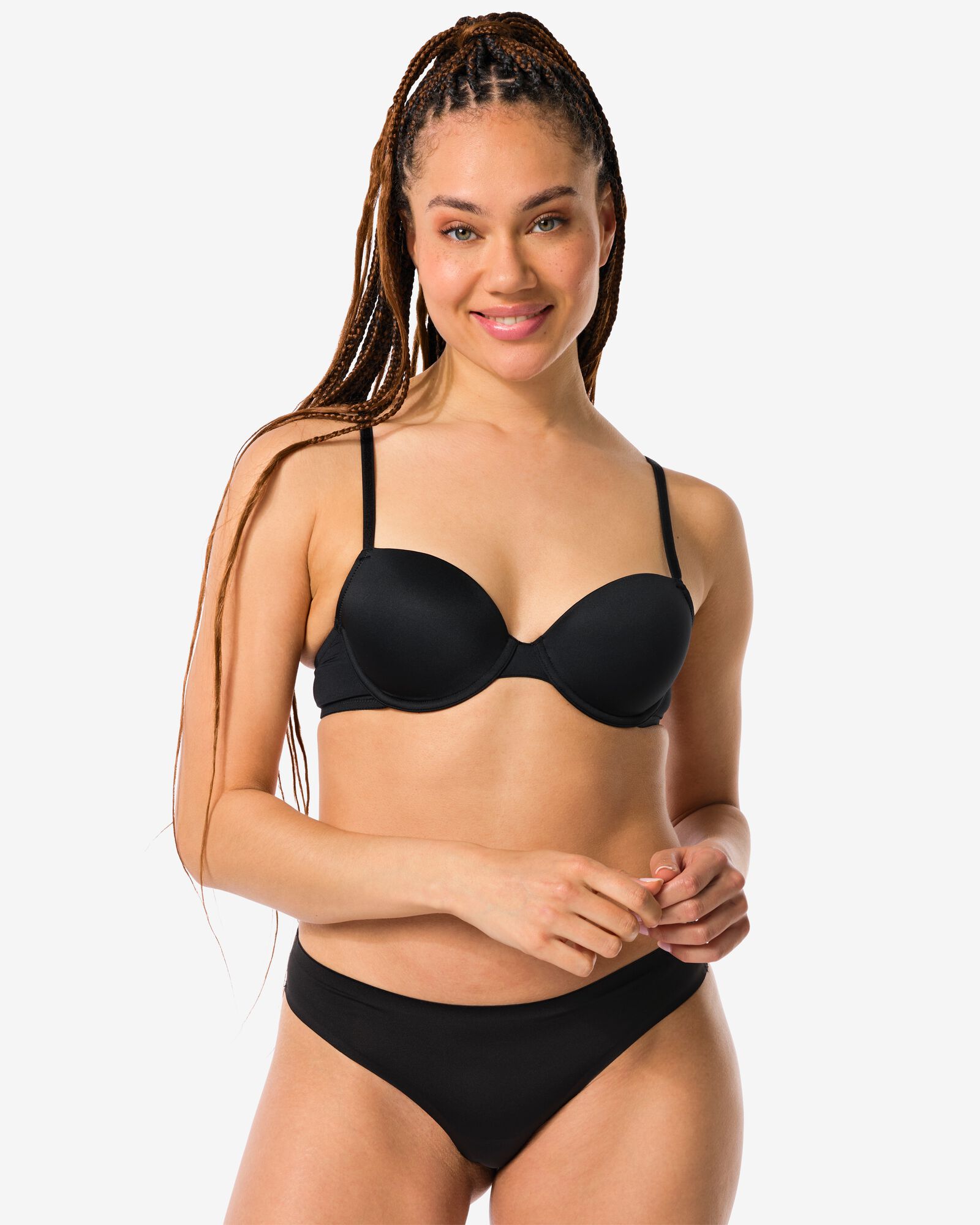 damesstring second skin micro zwart zwart - 1000001841 - HEMA