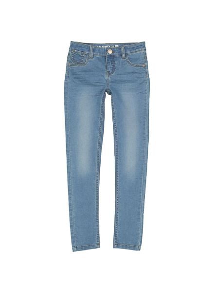 kinder jeans skinny fit middenblauw 122 - 30853465 - HEMA