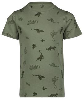 Kinder T-shirt Met Tijgers Lichtgroen (lichtgroen)