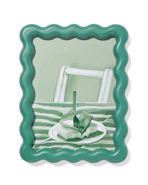 fotolijst 15x20cm hout golvend groen - 13625012 - HEMA