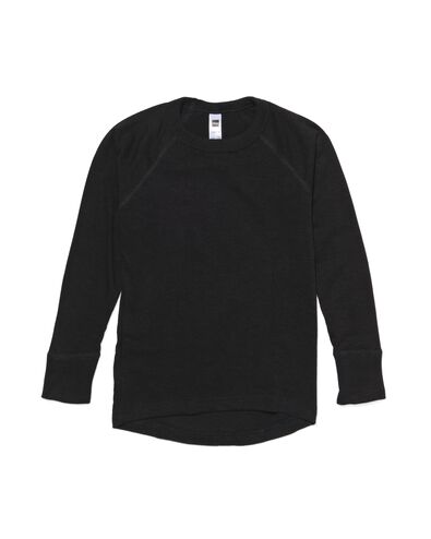kinder thermo t-shirt zwart 122/128 - 19309213 - HEMA