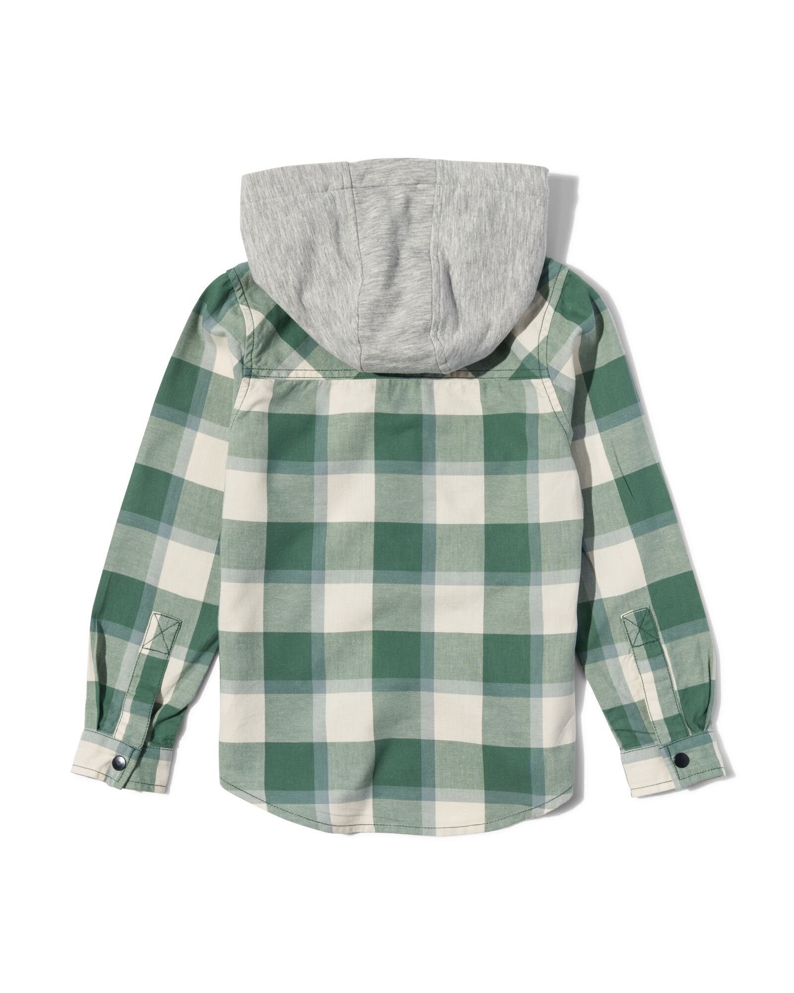 kinder overhemd met capuchon groen - 1000029796 - HEMA
