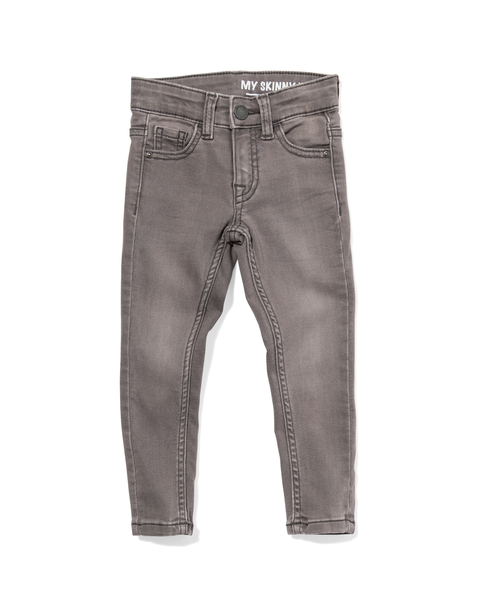 kinder jeans skinny fit grijs grijs - 1000028237 - HEMA