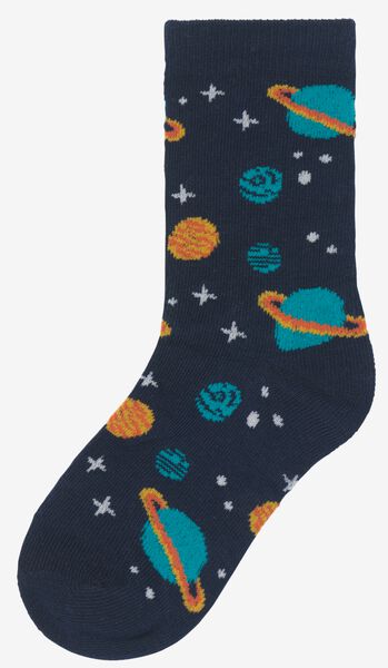 kinder sokken met katoen - 5 paar blauw blauw - 1000028425 - HEMA