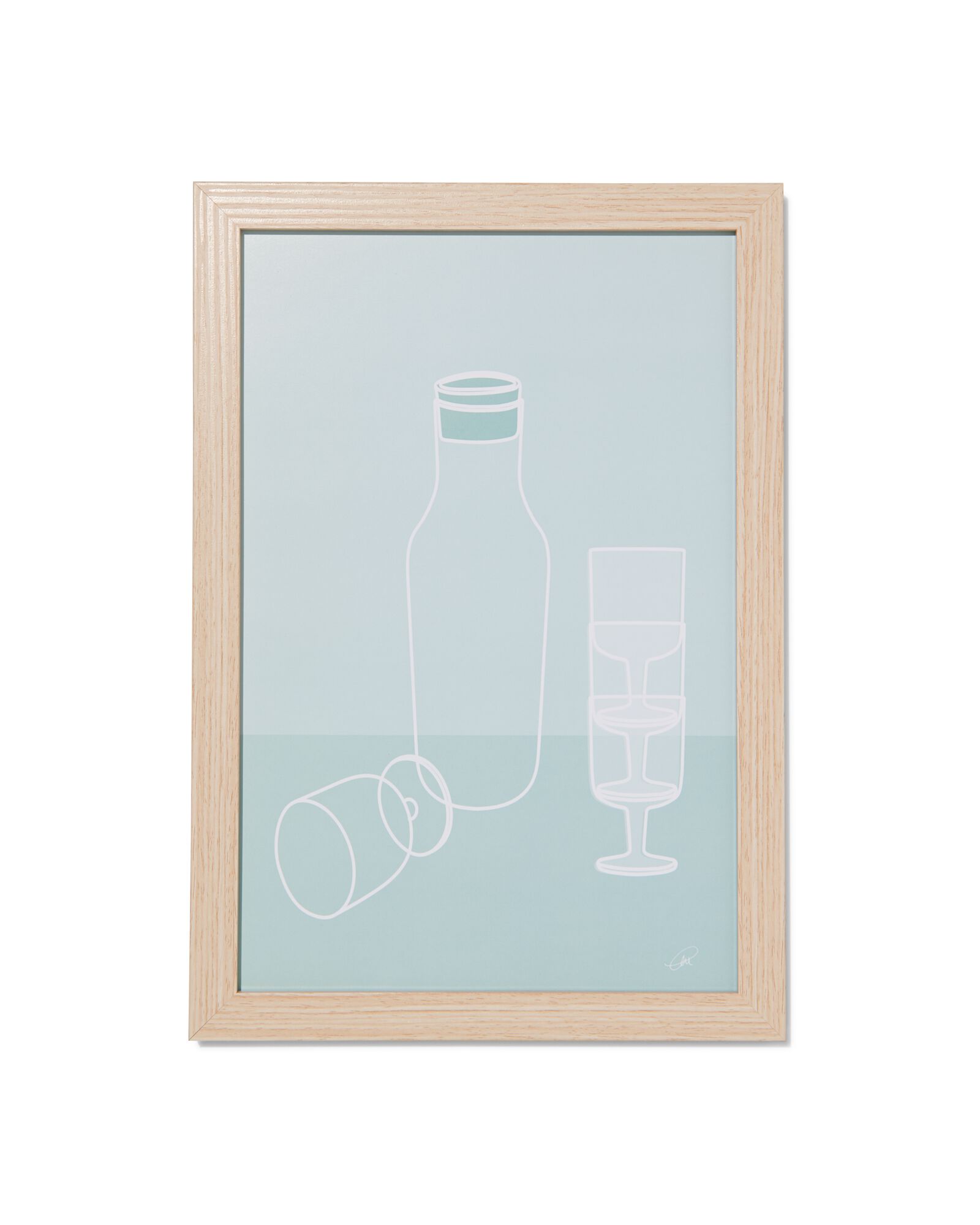 fotolijst 20x30cm naturel hout 20 x 30 hout - 13611133 - HEMA