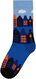 sokken met katoen happy home blauw 39/42 - 4103482 - HEMA