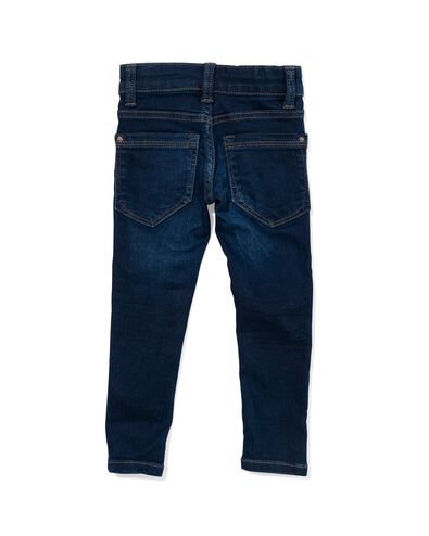 kinder jeans skinny fit donkerblauw 128 - 30874838 - HEMA