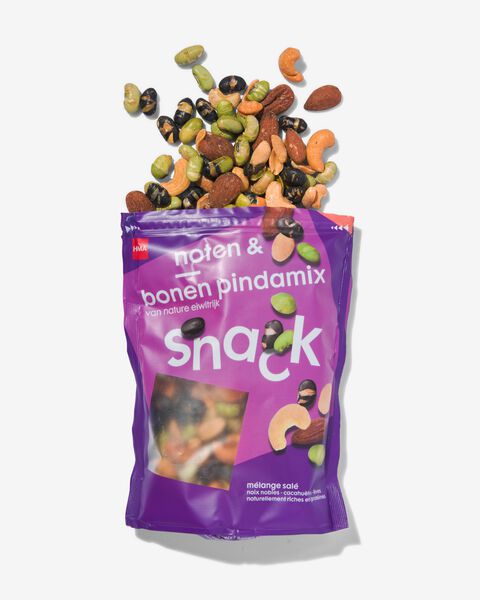 borrelmix gezouten noten en bonen 155gram - 10650007 - HEMA