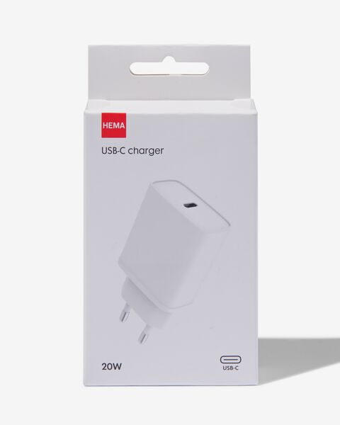 USB-C oplader wit - 39680012 - HEMA