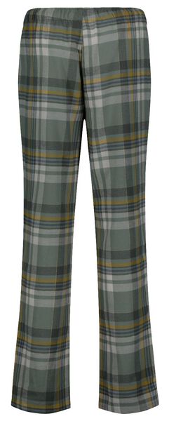 dames pyjama jersey/flanel groen groen - 1000028618 - HEMA