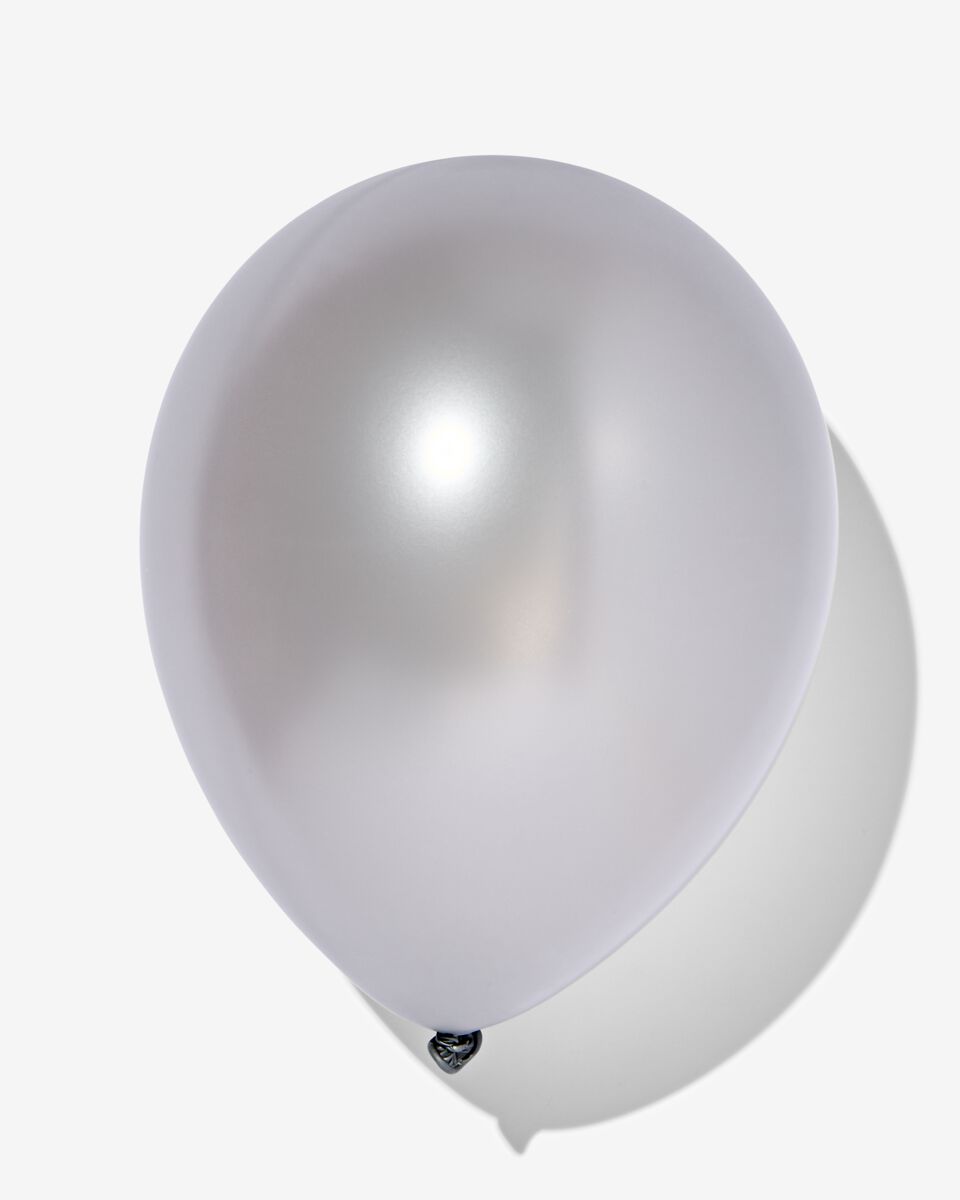 voertuig verslag doen van Vorming ballonnen metallic zilver Ø32cm - 10 stuks - HEMA