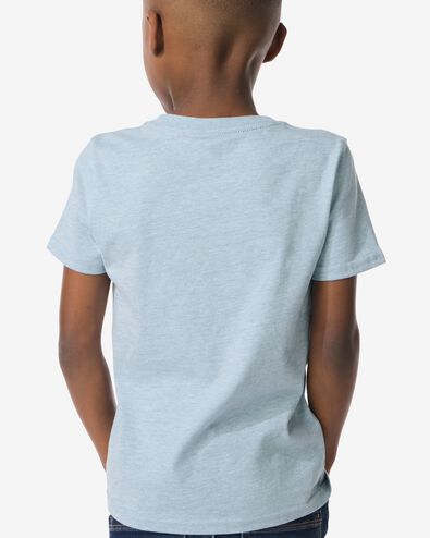 kinder t-shirt blauw 110/116 - 30785686 - HEMA