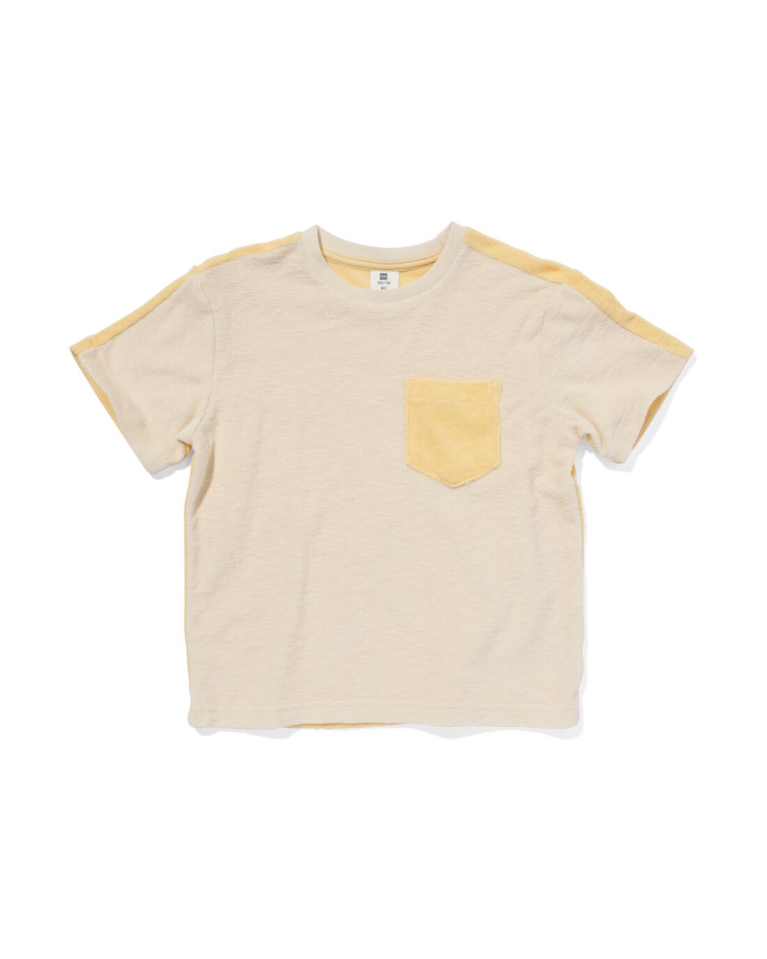 HEMA Kinder T-shirt Badstof Geel (geel)