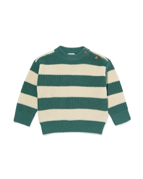 baby trui gebreid strepen blauw blauw - 33189340BLUE - HEMA
