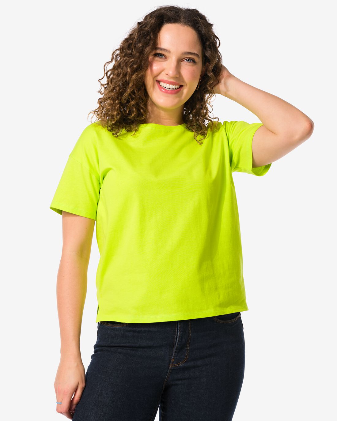 HEMA Dames T-shirt Daisy Groen (groen)