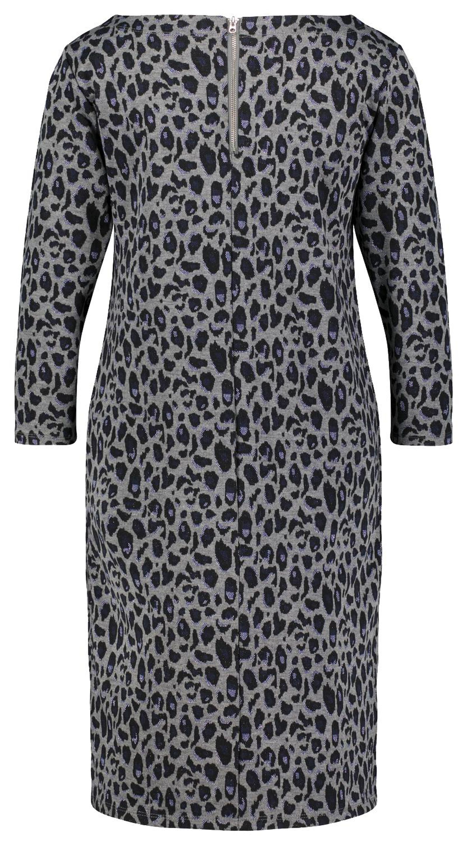 dames jurk jacquard Kacey middengrijs - 1000025946 - HEMA