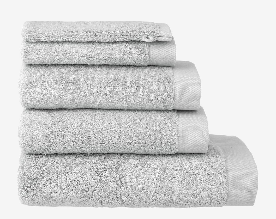 handdoeken - zacht lichtgrijs - HEMA