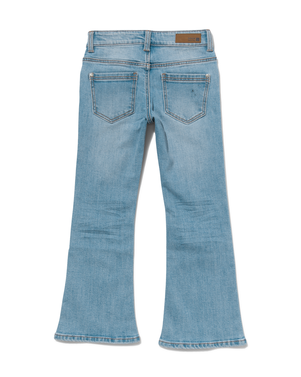 kinder jeans flared lichtblauw lichtblauw - 1000029676 - HEMA