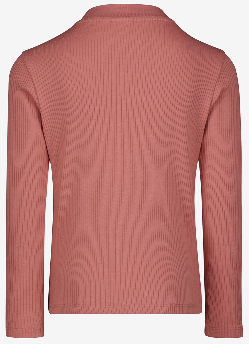 kinder t-shirt rib roze roze - 1000028373 - HEMA
