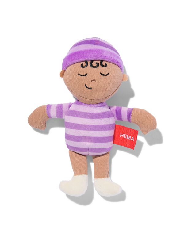 mini popje 15cm paars - 15100617 - HEMA
