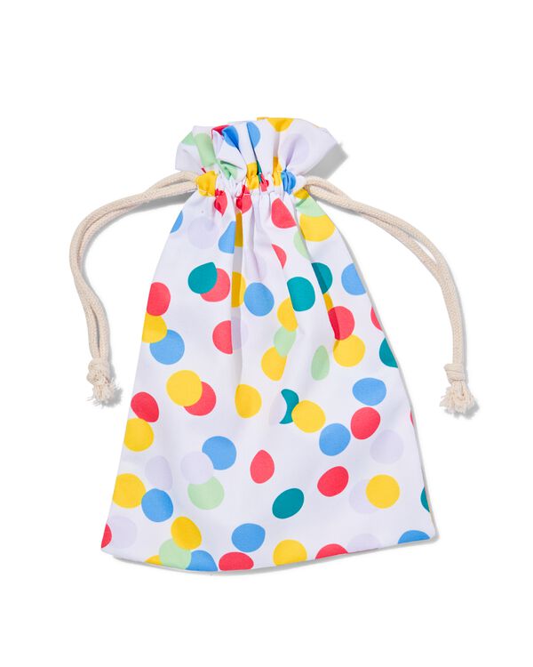cadeauzakje van stof 28x20 stippen - 14700666 - HEMA