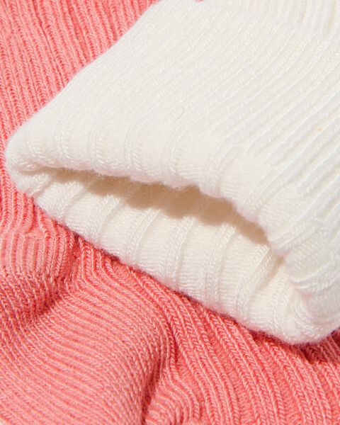 baby sokken met bamboe - 5 paar roze roze - 1000030368 - HEMA