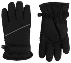 kinder handschoenen waterafstotend met touchscreen zwart zwart - 1000028927 - HEMA